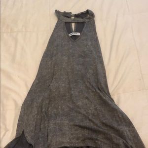 Gray halter top